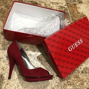 Brand new Guess suede heels